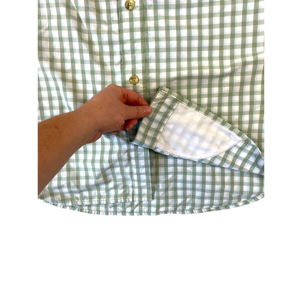 DUCK CAMP Mens Lightweight Short Sleeve Hunting Shirt 2XL Green Vented Nylon Zip - Picture 10 of 16